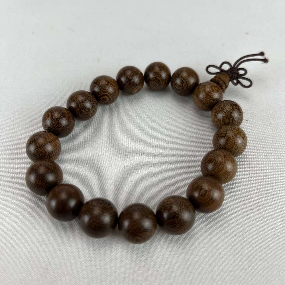 25801163721-台中35年老店-金紙/紙紮-佛珠 手環 金絲檀木 12mm*17顆 手串