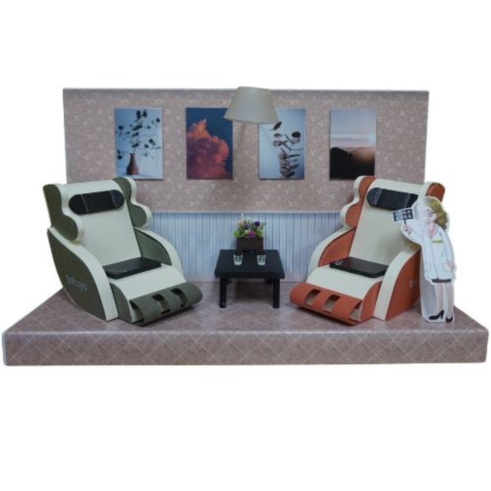 28113914034-【台中35年老店】紙紮按摩椅 按摩 祭奠送禮 蓮花 元寶 禮儀用品 祭祀用品