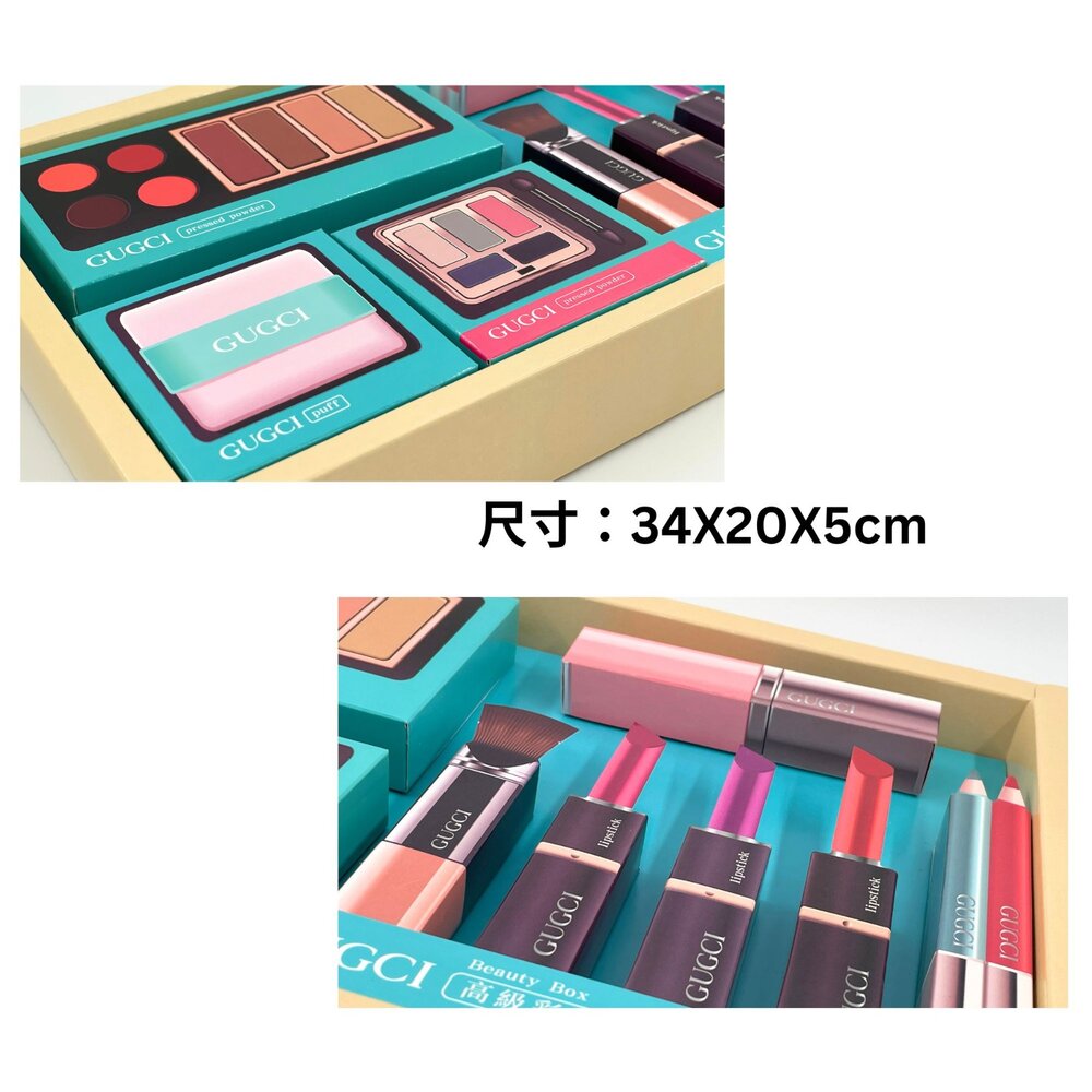 【台中35年老店】彩妝盒紙紮 紙紮彩妝 紙紮化妝 紙紮化妝品 蘭寇 蘭蔻 古馳 名牌保養彩妝組 祭祖 禮儀-圖片-3