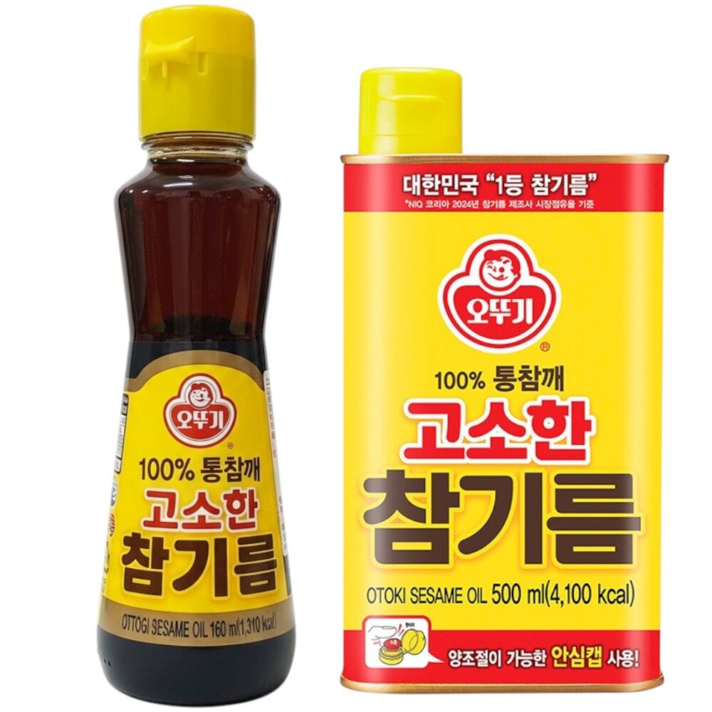 1064614768-韓國不倒翁OTTOGI 醇香100%芝麻油 160ml 韓國芝麻油 芝麻香油 韓式料理必備 韓國必買