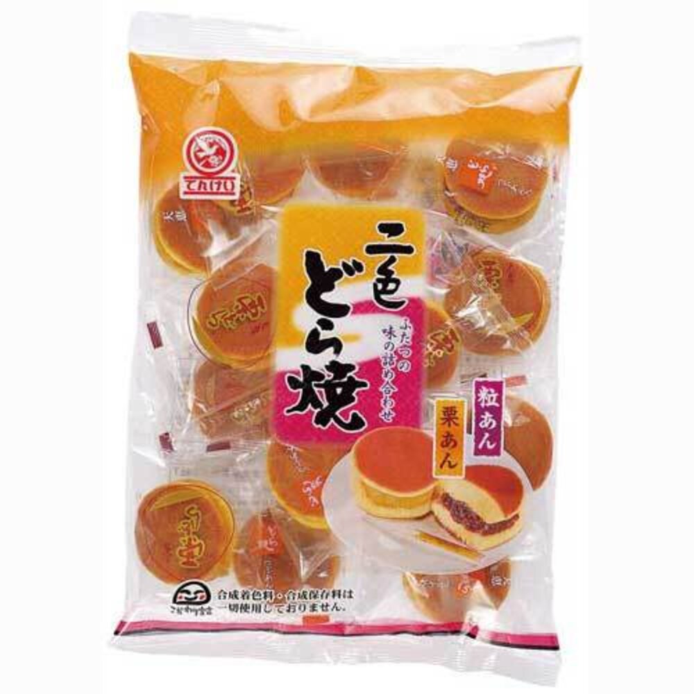115240050-日本 天惠製菓 二色銅鑼燒 紅豆銅鑼燒 栗子銅鑼燒 迷你銅鑼燒 和果子 雙色