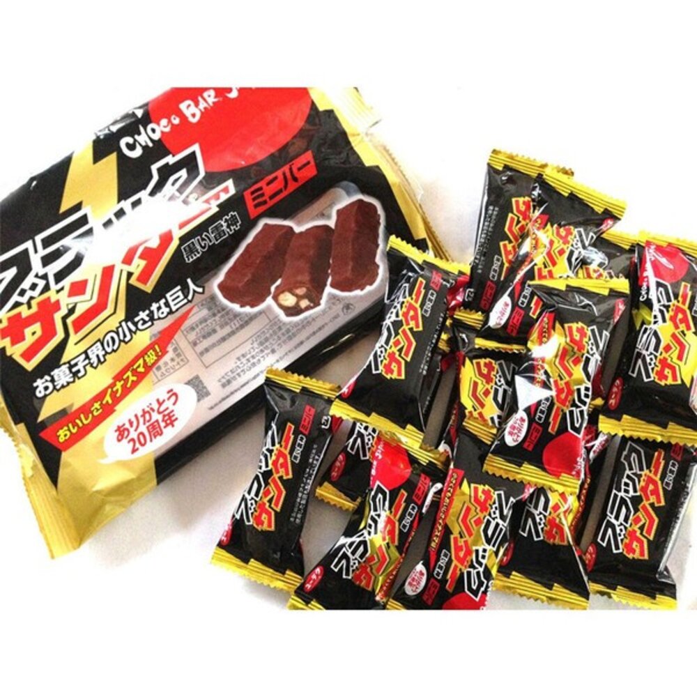 日本 有樂製菓 雷神 巧克力風味 家庭包 黑雷神 小雷神 迷你雷神 漆黑雷神 蛋糕雷神 可可-圖片-1