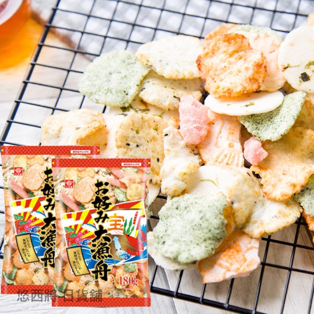 1241740550-日本 三河屋 大漁舟海鮮煎餅 綜合蝦餅 日本蝦餅 海鮮蝦餅 海鮮仙貝 蝦餅仙貝 什錦蝦餅