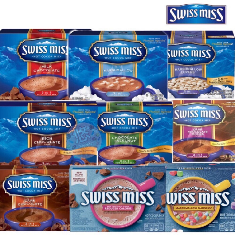 1391264856-美國 SWISS MISS 瑞士妞 香醇可可粉 Costco 好市多可可 好事多 巧克力風味粉 瑞士妹妹