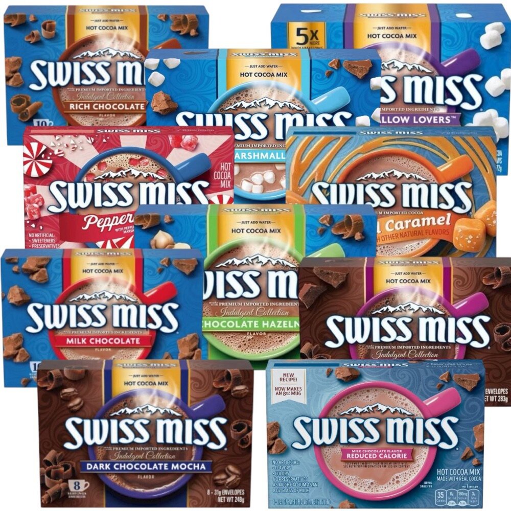 1391264856-美國 SWISS MISS 瑞士妞 香醇可可粉 Costco 好市多可可 好事多 巧克力風味粉 瑞士妹妹