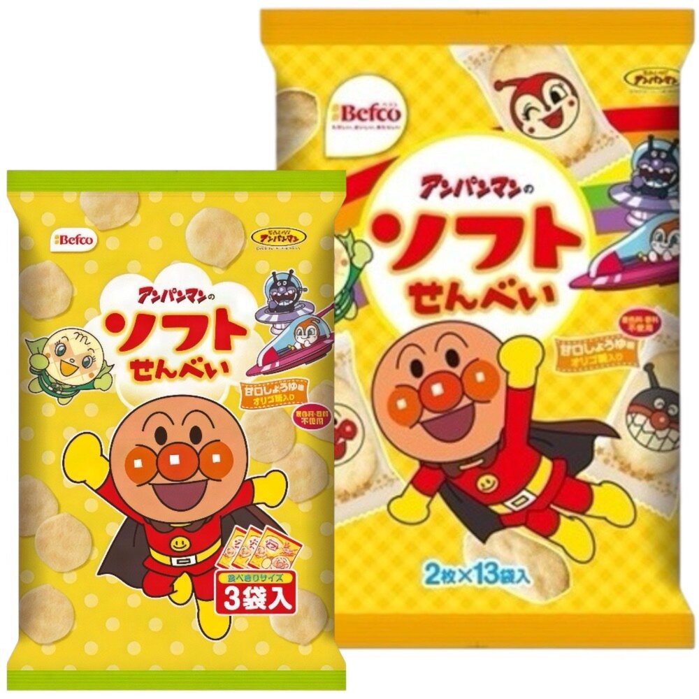 1616939957-日本 栗山製菓 麵包超人仙貝  餅乾 米果 甘口醬油味