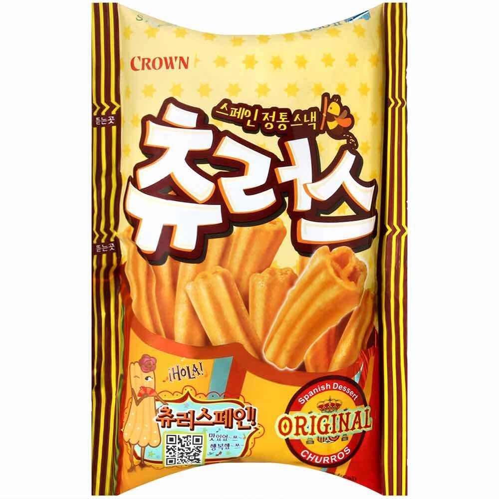 1617158536-韓國 CROWN 西班牙蜂蜜吉拿棒 韓國吉拿棒 吉拿棒餅乾 蜂蜜肉桂 樂天超市必買 可拉奧