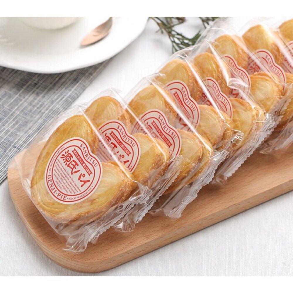 日本 三立製菓 三立 源氏派 家庭號包裝 愛心千層派餅 愛心餅 蝴蝶餅 三立德用源氏 愛心派-圖片-1