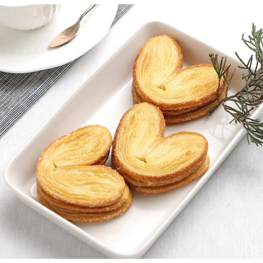 日本 三立製菓 三立 源氏派 家庭號包裝 愛心千層派餅 愛心餅 蝴蝶餅 三立德用源氏 愛心派-圖片-2