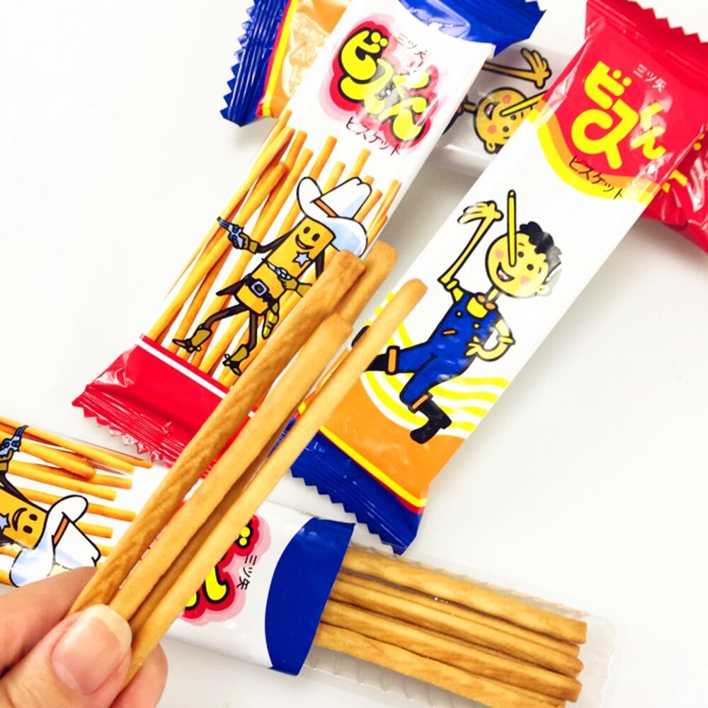 日本 三矢 Mitsuya Seika 香酥棒 奶香棒 香脆棒 三失 幼兒餅乾 牛奶棒 紅色罐裝 懷舊-圖片-1