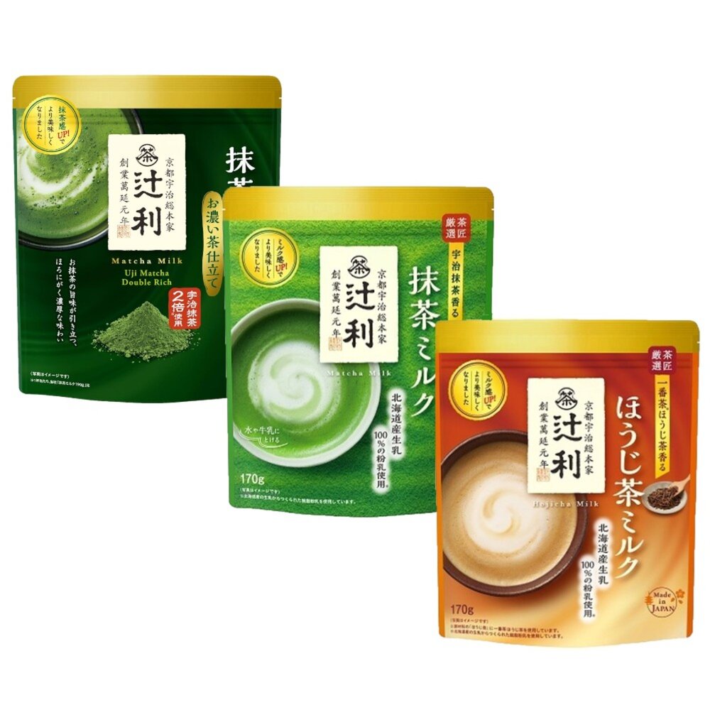 16697971-日本 京都 宇治總本家 辻利 抹茶牛奶 沖泡粉 片岡抹茶 宇治抹茶 利抹茶 達利抹茶 濃厚抹茶