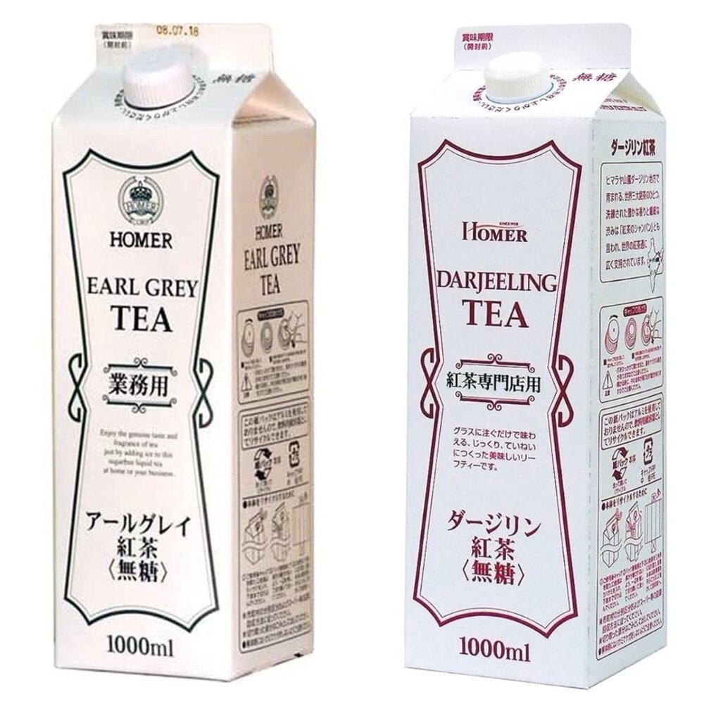 日本 KALDI Homer 無糖 格雷 伯爵紅茶 大吉嶺紅茶 1L 紅茶 專門店 咖啡-圖片-2