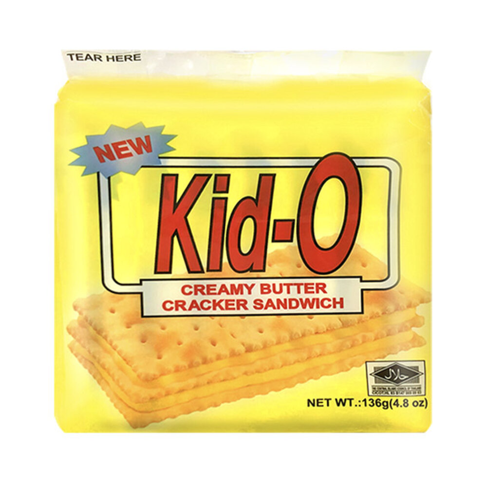 日清 Kid-O 三明治夾心餅乾 奶油 三層夾心餅 三明治 餅乾 蘇打餅-圖片-1