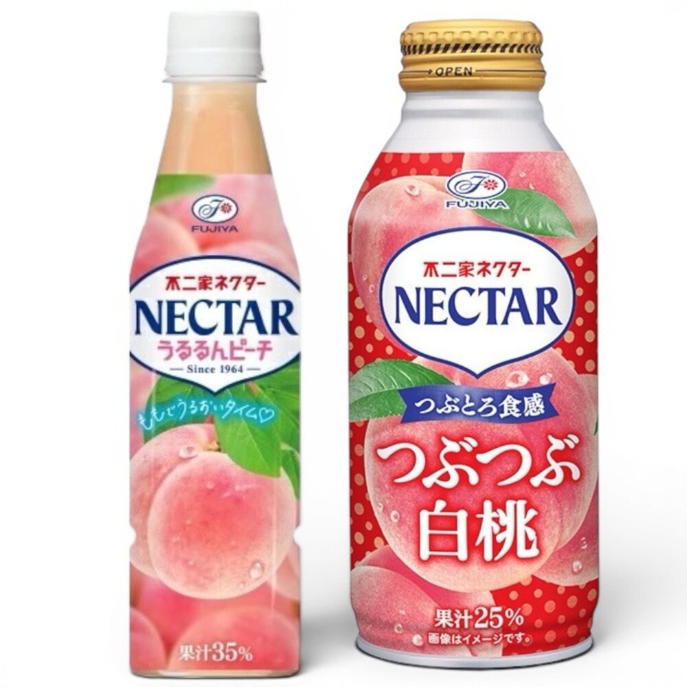 2001508101-日本 不二家 FUJIYA 白桃汁 水蜜桃果汁 白桃果汁 蜜桃 白桃 水蜜桃 鋁罐