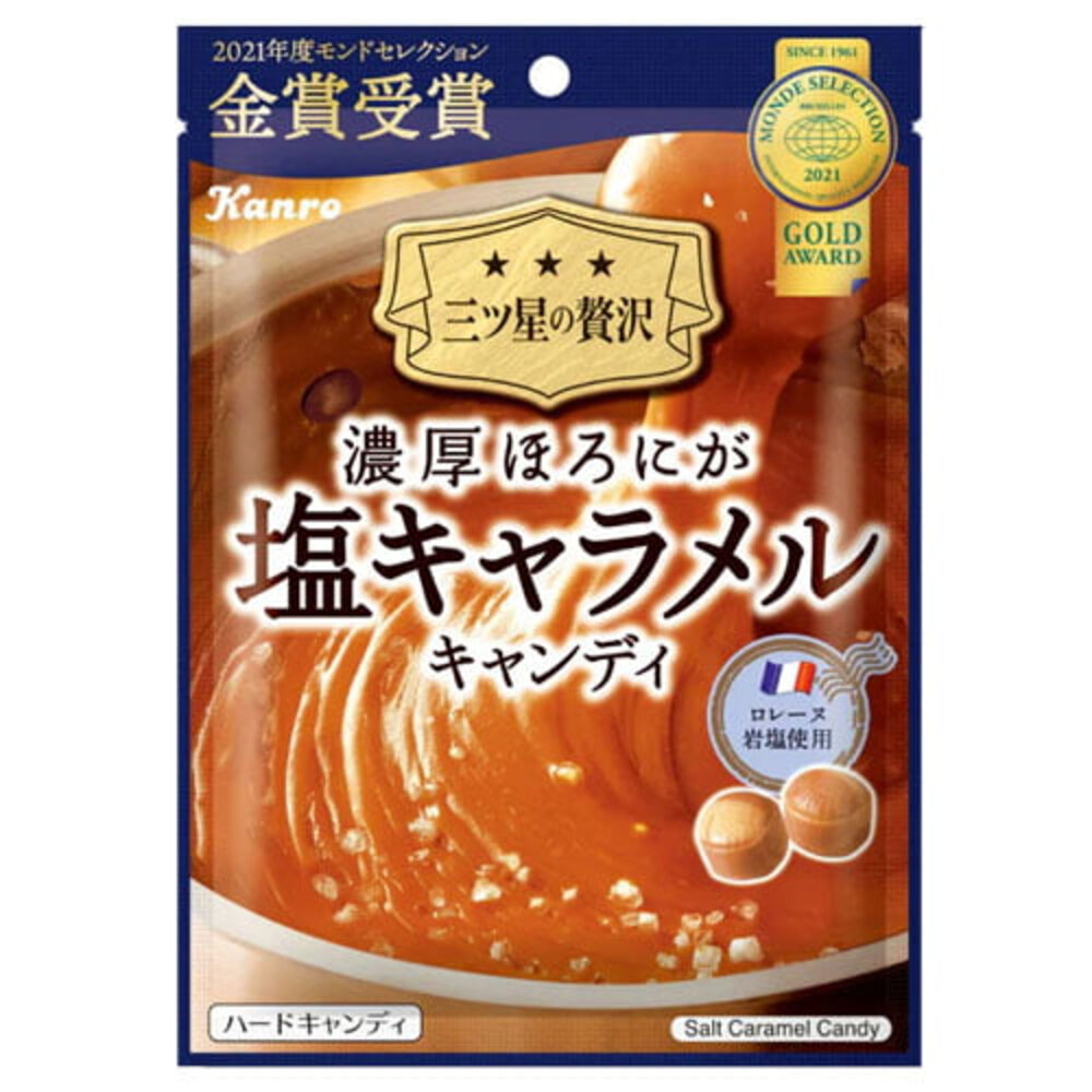 22126527577-日本 甘樂 Kanro 濃厚 焦糖 鹽味 塩味 焦糖鹽 焦糖塩