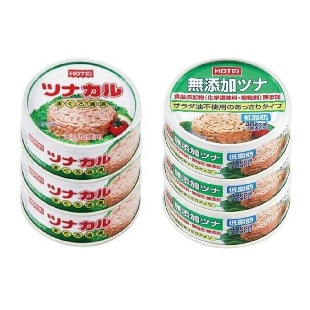 22189955349-日本 HOTEi 豪德 鮪魚罐 3入組 油漬 無油低脂 罐頭 鮪魚罐頭 鮪魚