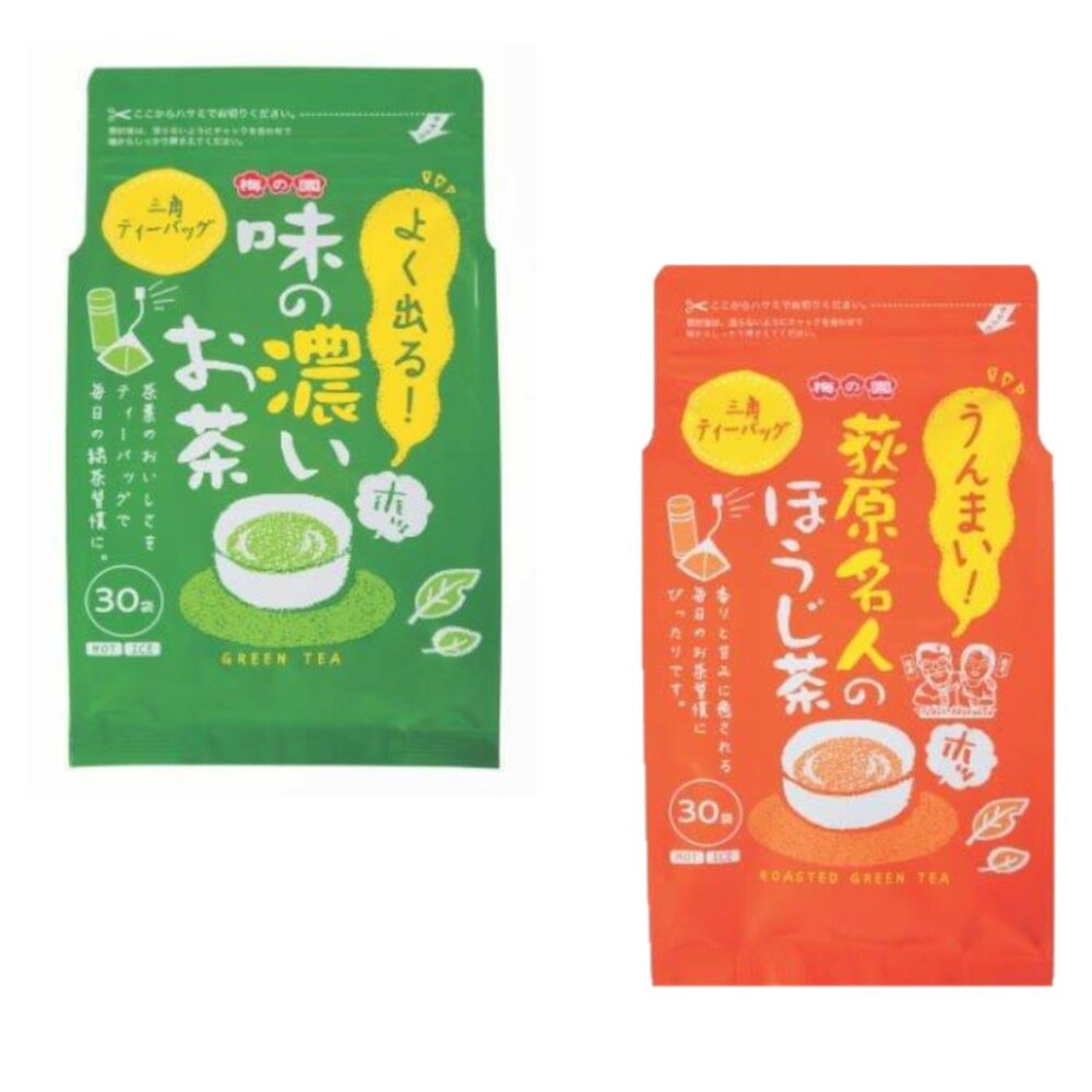 23275431055-日本 梅之園 梅の園 味濃綠茶包 綠茶 梅園綠茶 梅的園 綠茶茶包 焙茶包 狄原名人