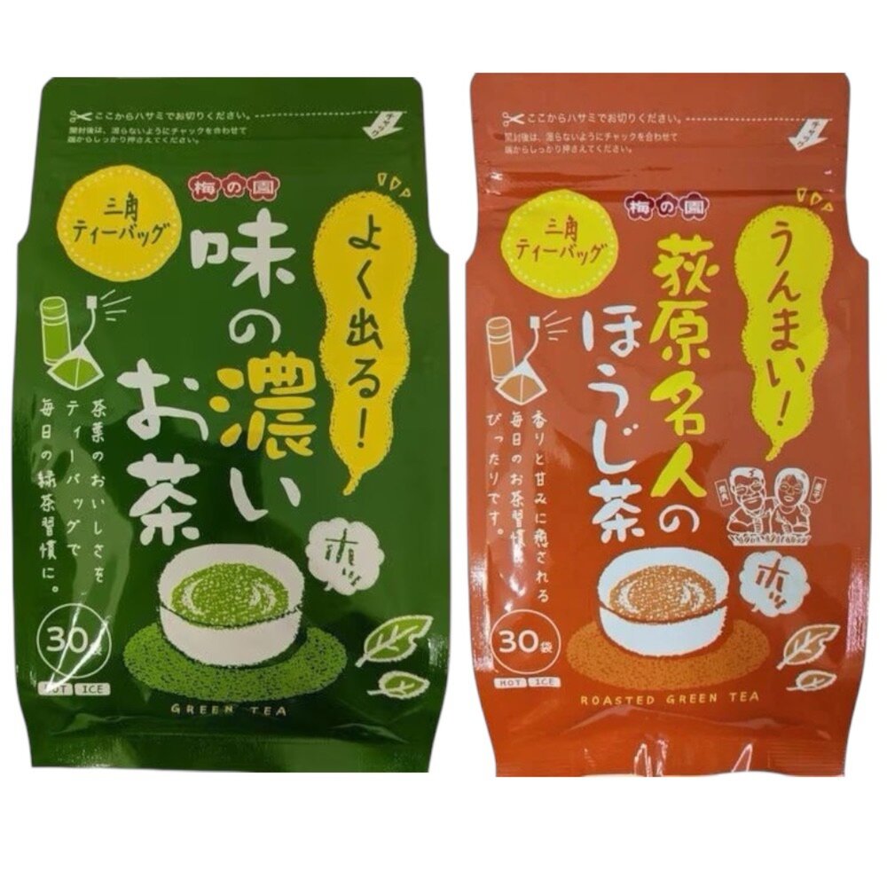 23275431055-日本 梅之園 梅の園 味濃綠茶包 綠茶 梅園綠茶 梅的園 綠茶茶包 焙茶包 狄原名人