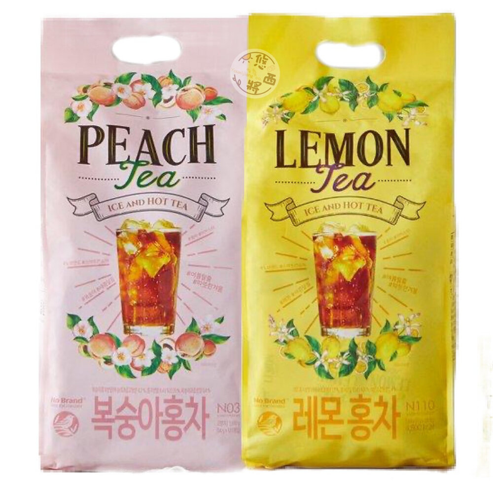 韓國NOBRAND水果茶沖泡飲檸檬紅茶水蜜桃紅茶蜜桃冰茶檸檬冰茶水蜜桃茶檸檬茶
