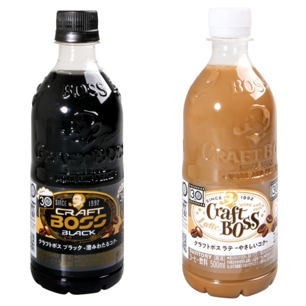 日本 三得利 SUNTORY Boss 工匠 拿鐵 咖啡 黑咖啡 匠粹 寶特瓶 三多利 奶茶-圖片-1