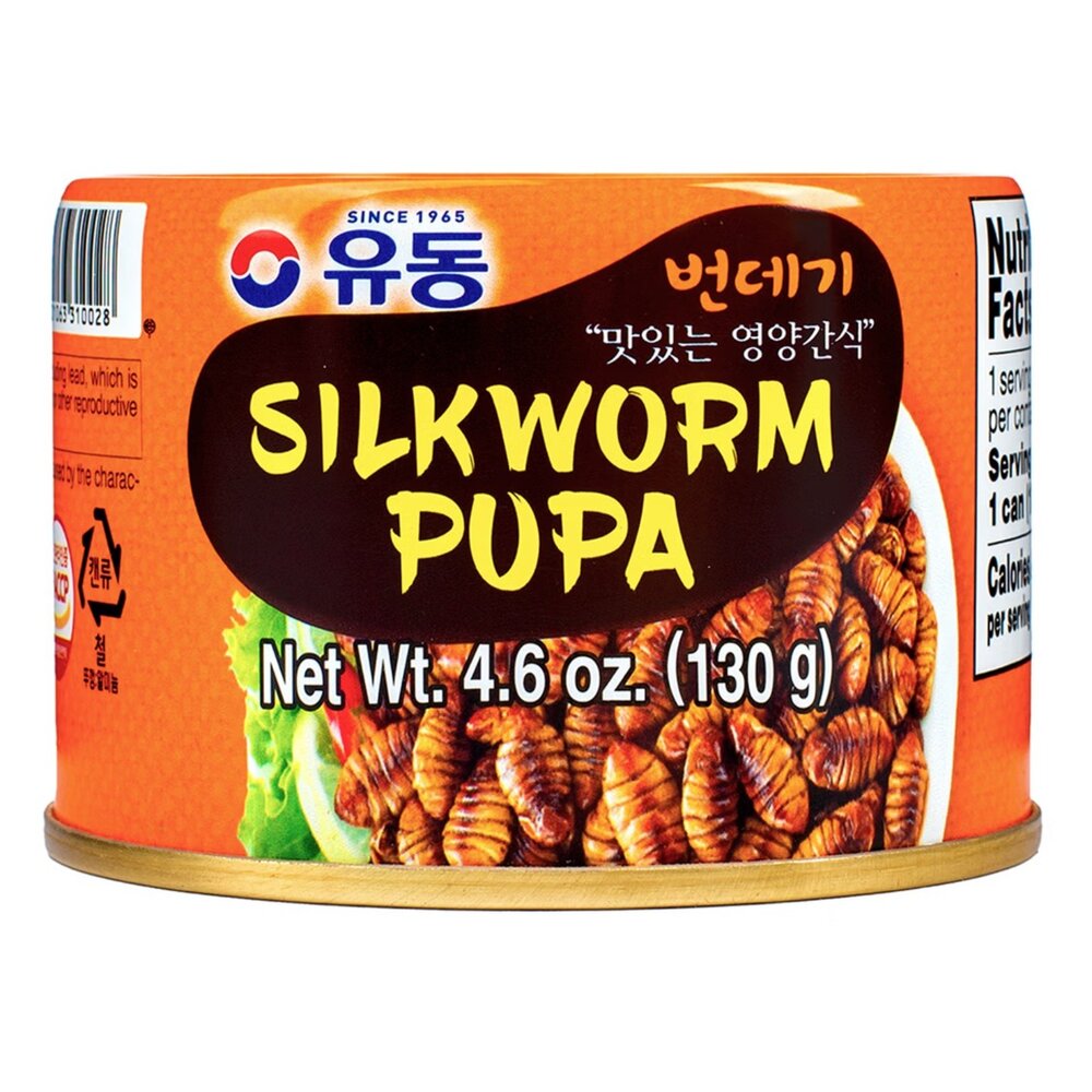 2357948971-韓國 YUDONG 熟食 蟬蛹 蠶蛹 蠶蛹罐頭 整人 交換禮物 蟬蛹 高蛋白的營養 罐頭 綜藝玩很大