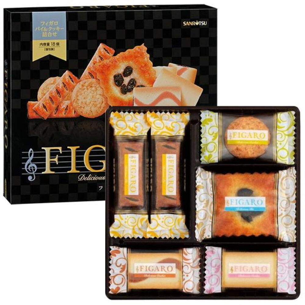 23579688432-日本 三立 費加洛 綜合餅乾 禮盒 西點禮盒 送禮首選 小餅乾