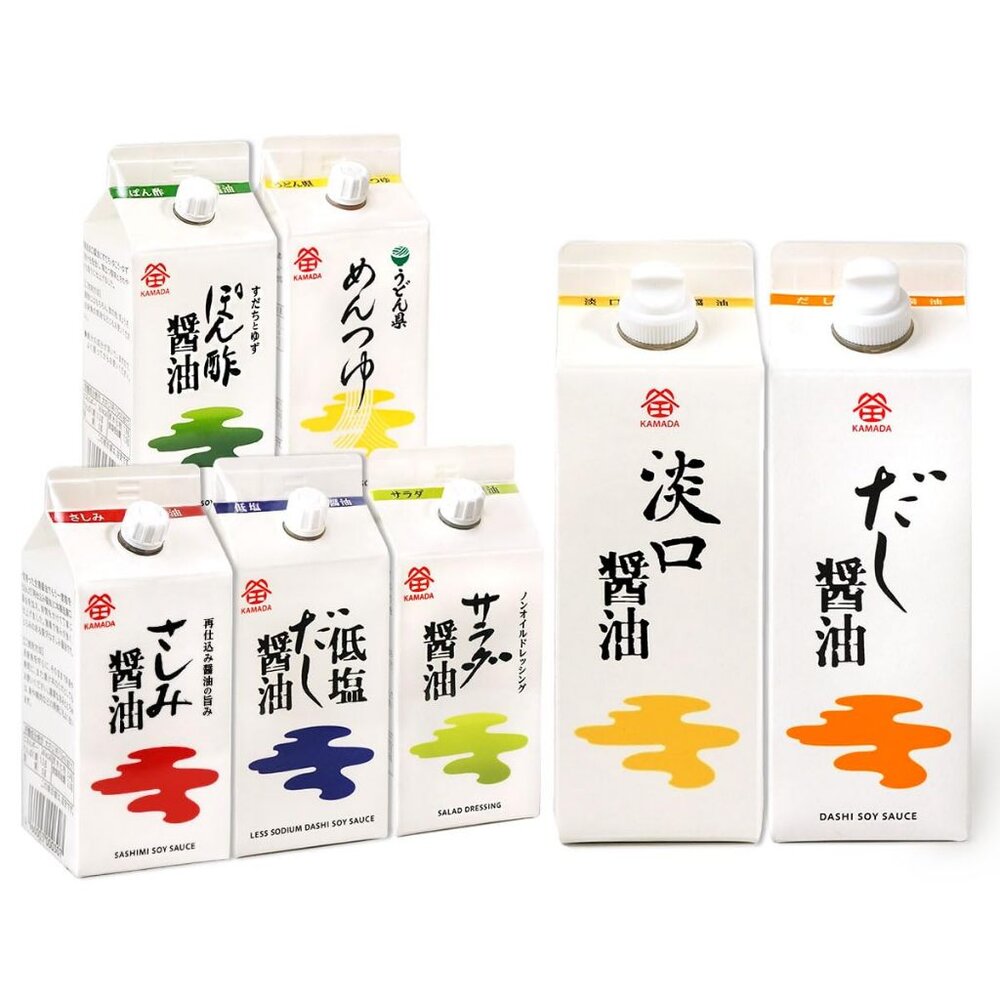 24059620881-日本 KAMADA 鎌田 醬油系列 醬油 辣味 生魚片 專用醬油 橘醋 濃口 蒜味 露營 調味