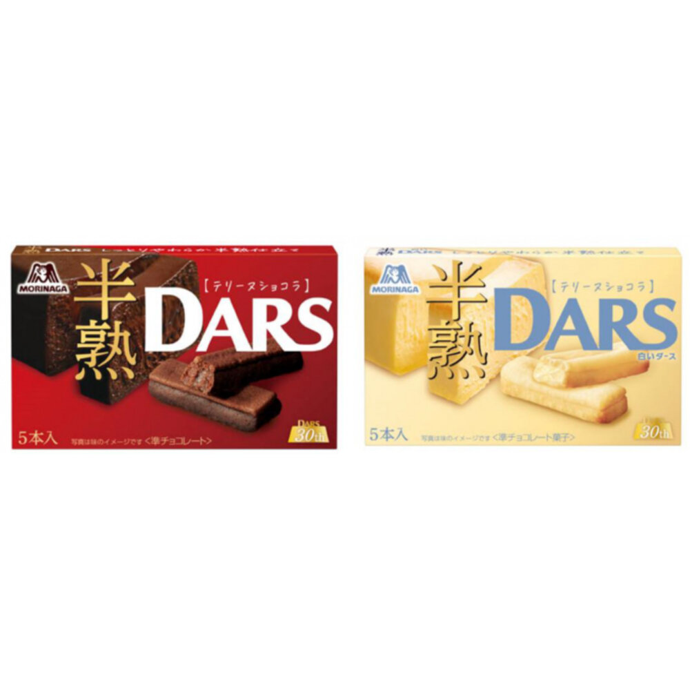 24464356150-日本 森永製菓 半熟 DARS 可可餅乾 白可可餅乾 餅乾 森永 半熟蛋糕 布朗尼 半熟巧