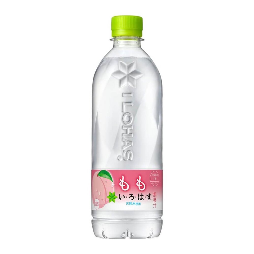 24694976030-日本 可口可樂 Cola ILOHAS 天然水 白桃風味 透明水 水蜜桃