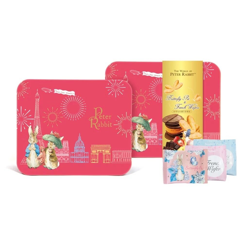 台灣 PETER RABBIT 比得兔 美麗巴黎綜合餅乾禮盒 禮盒 中秋 餅乾禮盒 送禮 年節 彼得兔-圖片-1