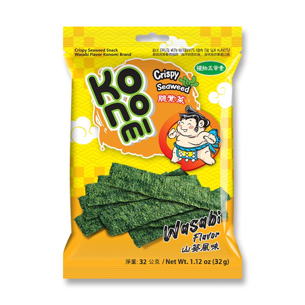 泰國 Konomi 相撲手 脆紫菜 原味 紫菜 相撲海苔 海苔 脆海苔-圖片-1