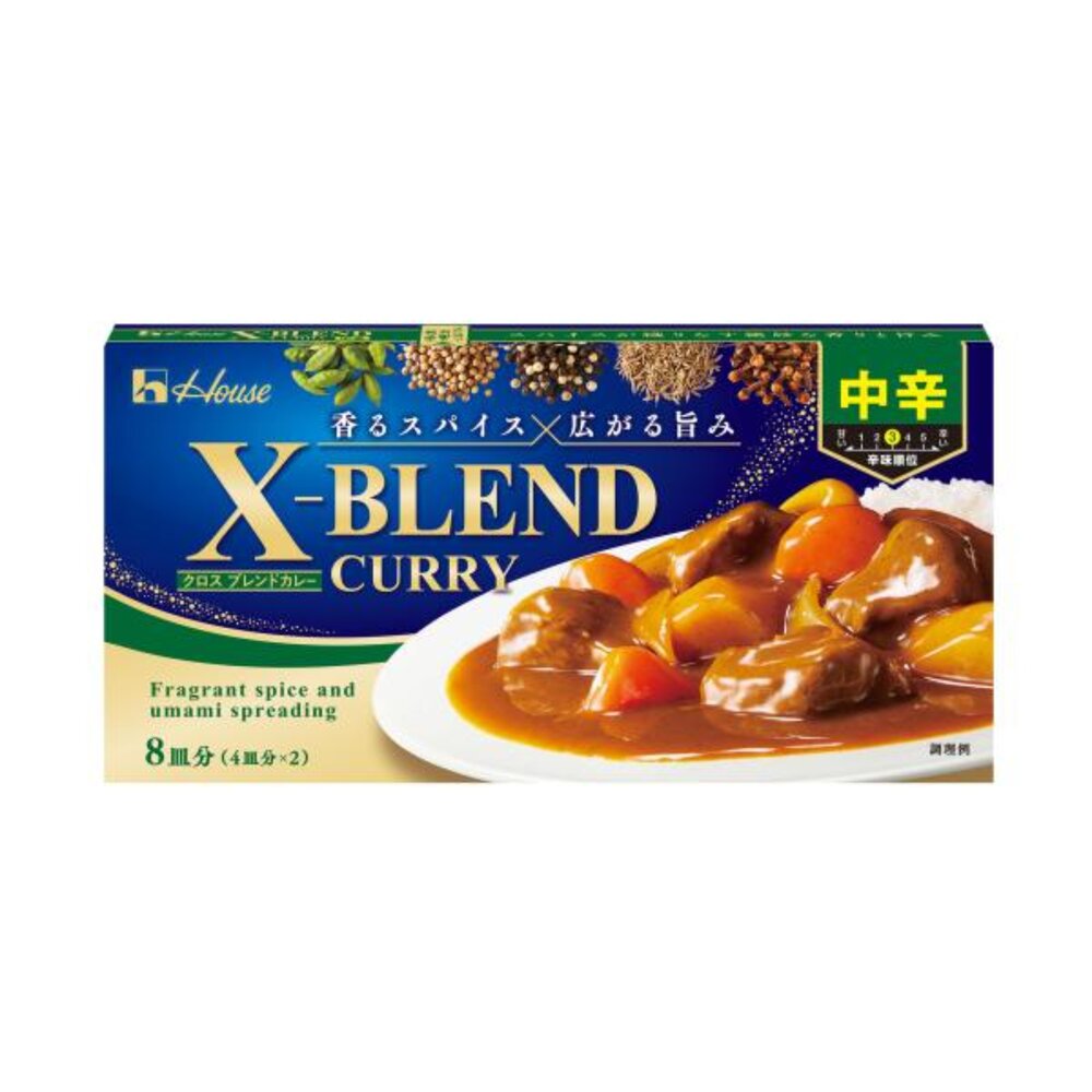 251119182045-日本 HOUSE 好侍 X-BLEND CURRY 咖哩塊 中辛 日本咖哩塊 中辛咖哩塊