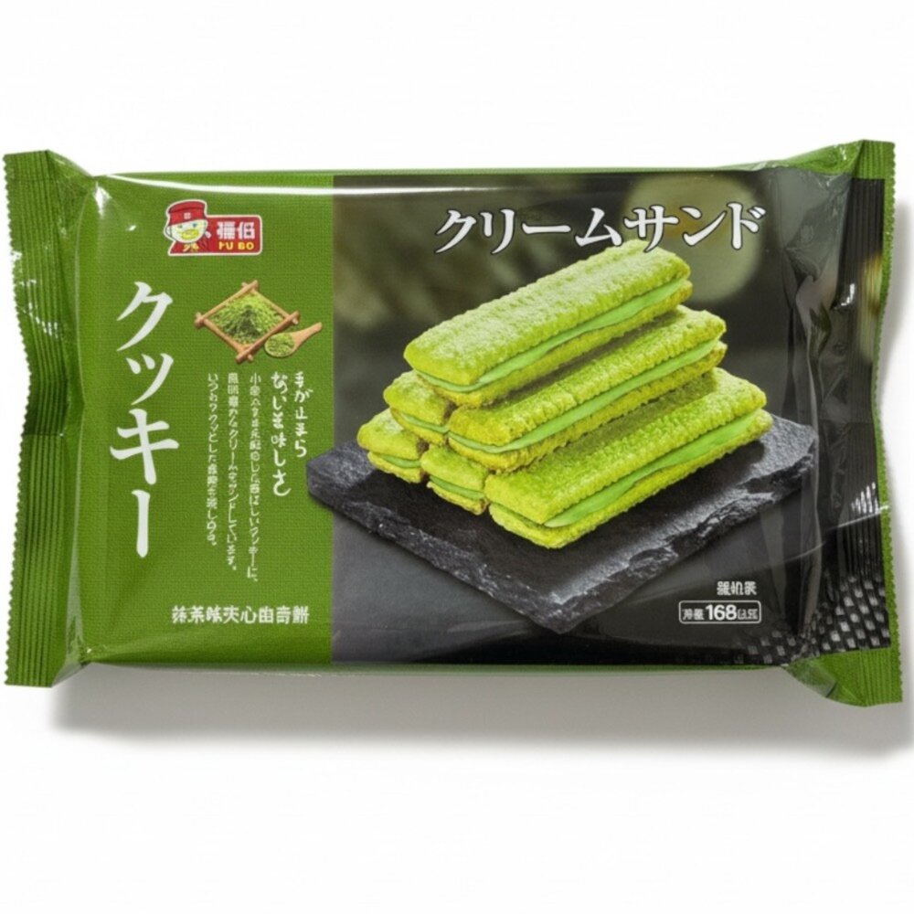 251208233044-福伯 抹茶味夾心曲奇餅 夾心餅乾 抹茶味 夾心曲奇餅乾 168g