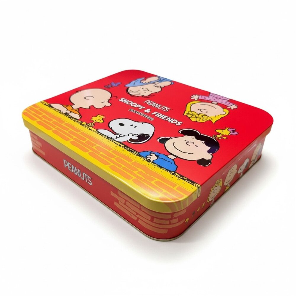 台灣 PEANUTS SNOOPY&FRIENDS 史努比 禮盒 經典法蘭酥禮盒 附提袋 春節 法蘭酥 節慶禮盒-圖片-1