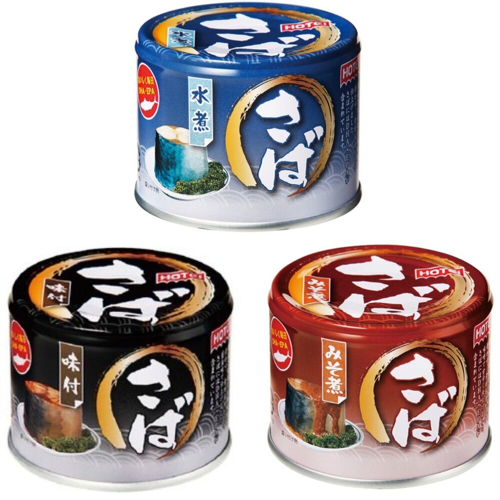 25169019955-日本 HOTEi 豪德 味付 鯖魚罐 味噌 水煮 罐頭 魚罐頭 青花魚