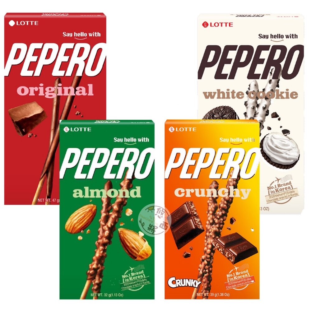 25370841429-樂天 LOTTE PEPERO 可可棒 朱古力 杏仁巧克力棒  餅乾棒 巧克力風味棒 白巧克力風味棒