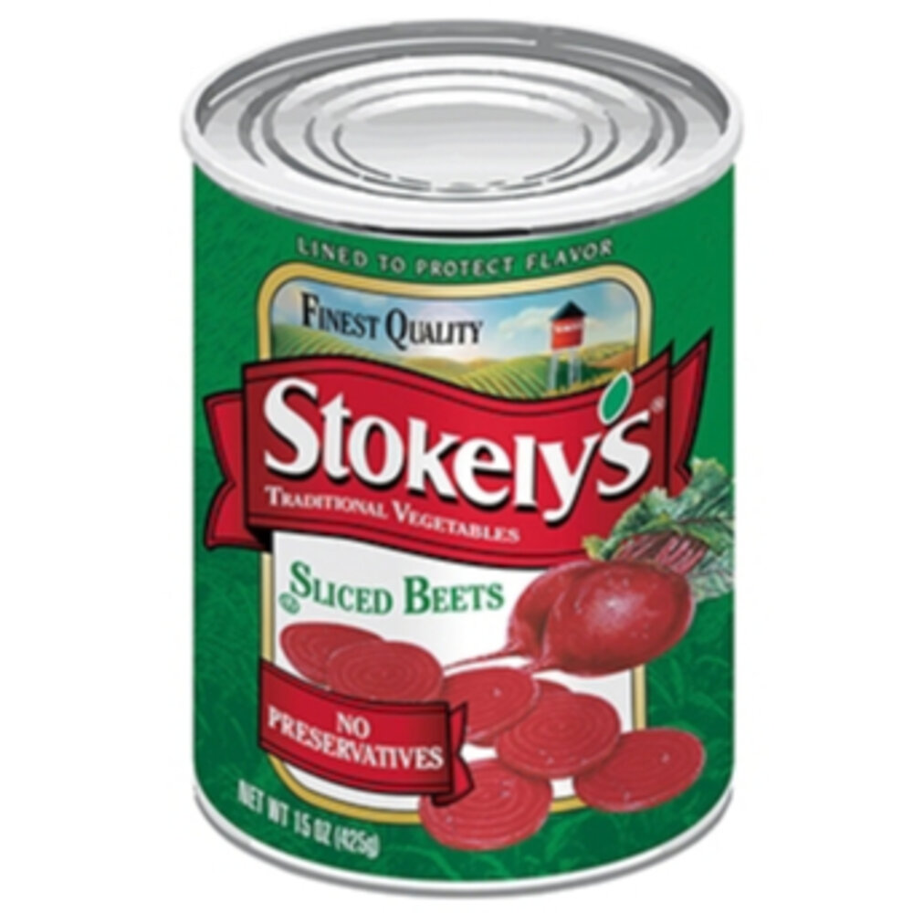 25836658100-美國 Stokely's 紅甜菜 紅甜菜罐 蔬菜罐頭 罐頭 sliced beets 甜菜根