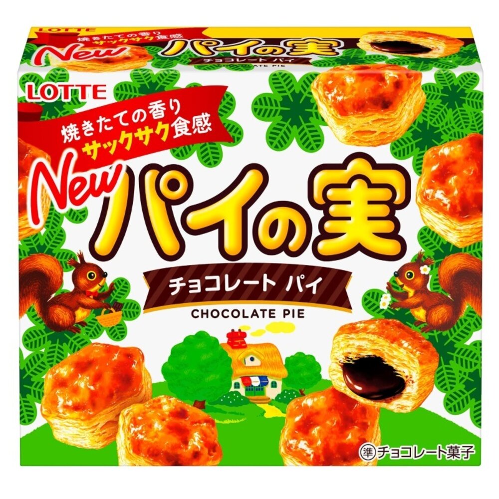 25983523480-樂天 LOTTE 千層派 巧克力風味 千層夾心餅 巧克力千層派 可可千層派 可可 朱古力 千層派 千層餅