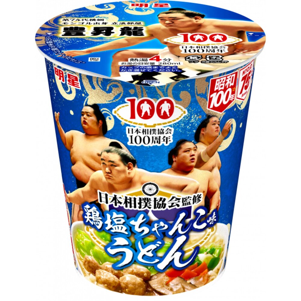 260110100007-日本 明星 相撲烏龍杯麵 杯麵 泡麵   雞鹽相撲味 日本泡麵