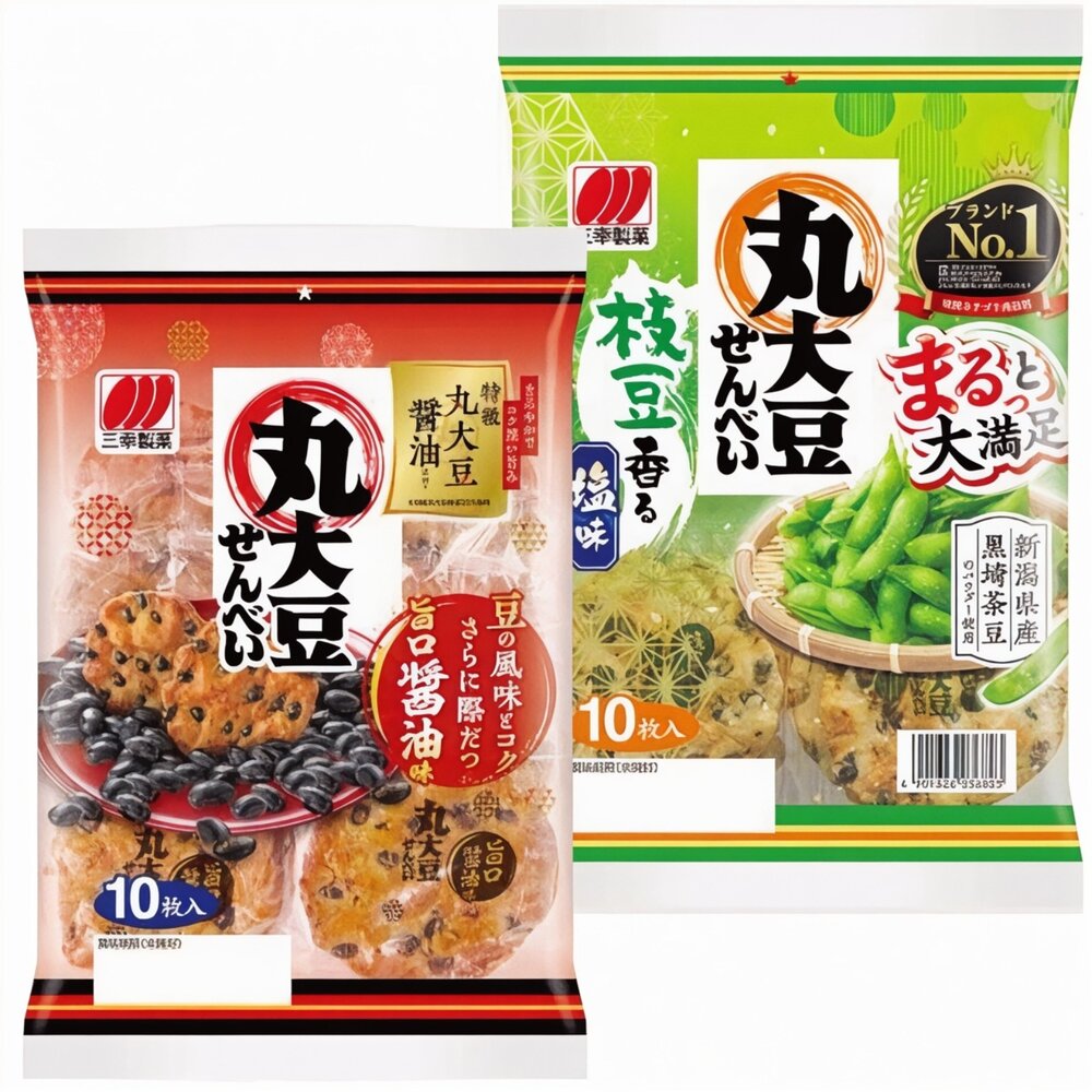 260511201224-日本 三幸製菓 丸大豆 仙貝 黑豆仙貝 枝豆仙貝 鹽味 旨口醬油風味 三幸 米果