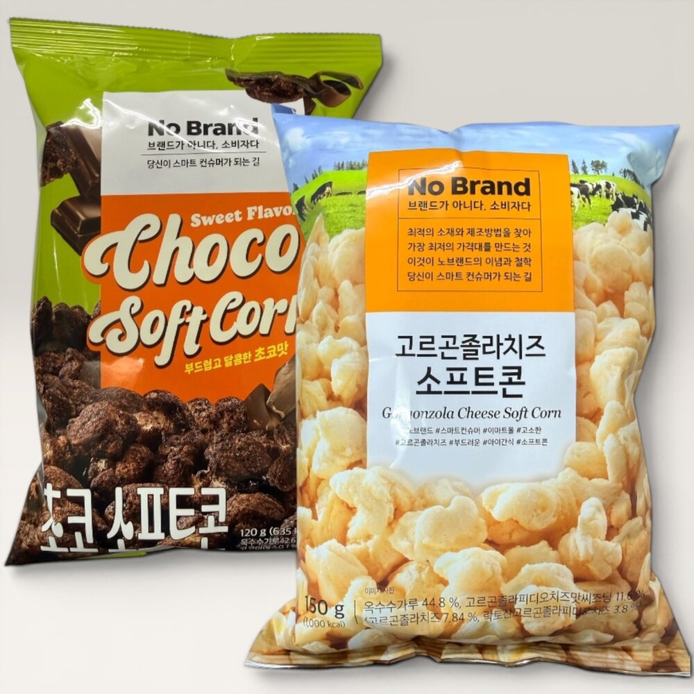 260617184613-韓國 No Brand 爆米花 戈貢佐拉起司風味 可可風味 可可味爆米花 起司爆米花 韓國爆米花
