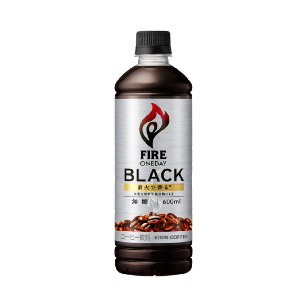 260807174527-日本 麒麟 KIRIN COFFEE 咖啡 即飲咖啡 BLACVK 600ML 火焰 黑咖啡 無糖