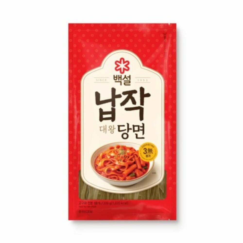 韓國 CJ 白雪 韓式冬粉 韓式寬板條 冬粉 粄條 雜菜冬粉 小菜冬粉 寬冬粉-圖片-1