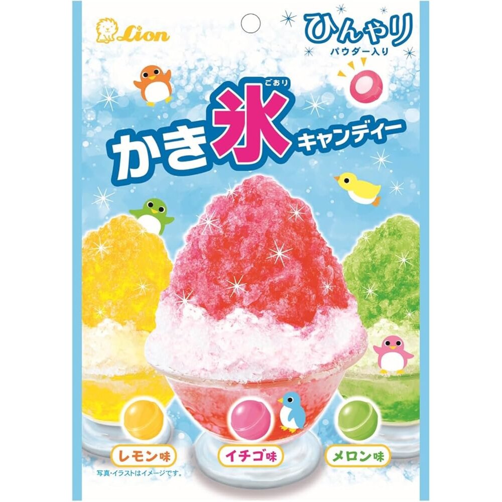 260904131606-日本 LION 獅王 3種水果刨冰風味糖 糖果 水果糖 球型糖果 日本糖果 水果風味糖果 刨冰風味