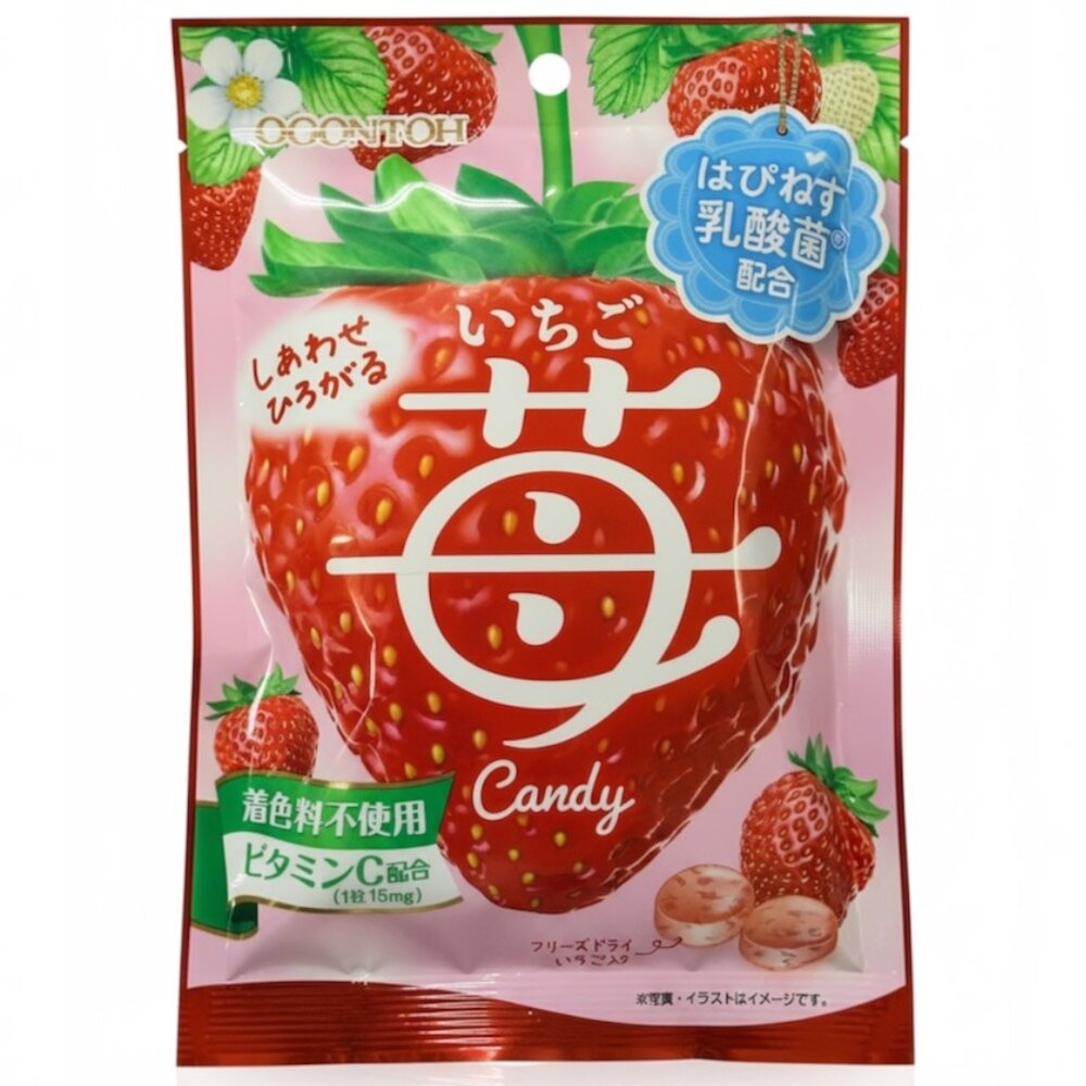 260904155952-日本 OGONTOH 黃金糖草莓 草莓風味 草莓牛奶糖 糖果 硬糖 草莓糖
