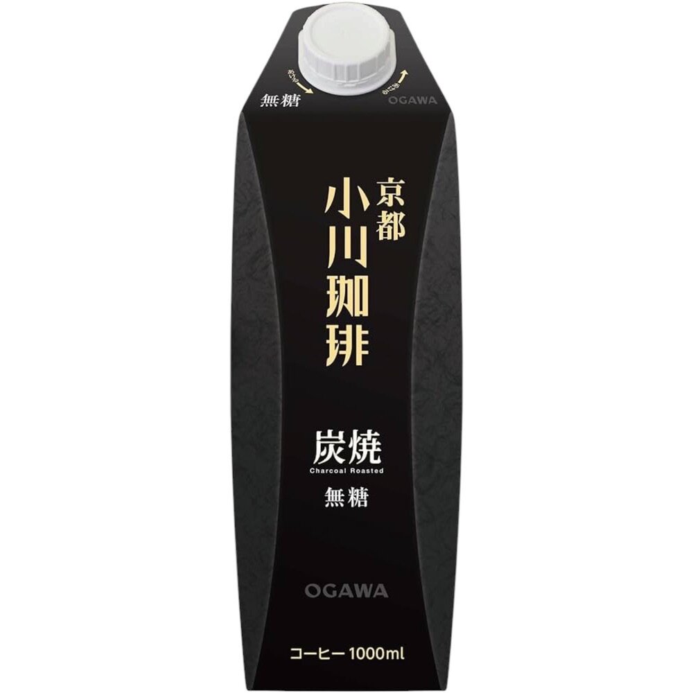 260917151825-日本 京都 小川咖啡 咖啡 炭燒 即飲 無糖 1L 黑咖啡  炭燒咖啡