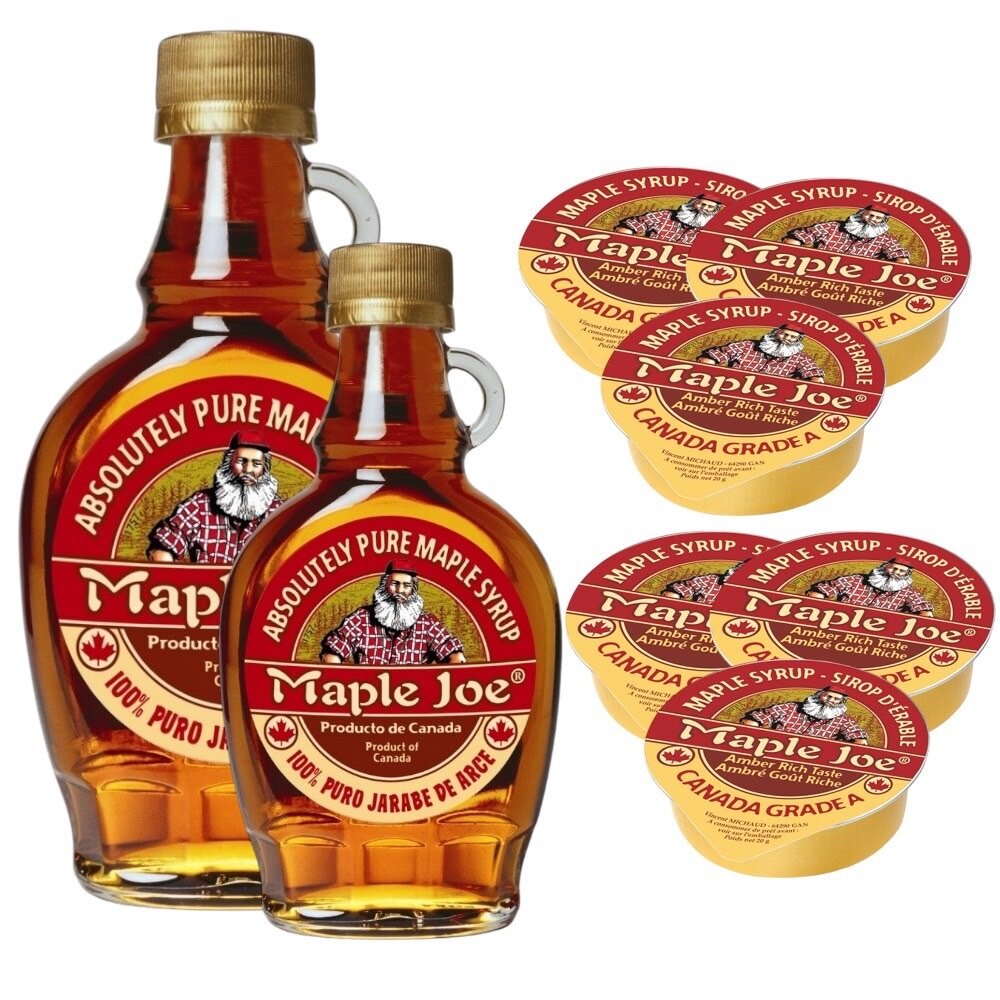 27661975695-加拿大 Maple Joe 楓糖漿 100% 鬆餅糖漿 甜點 老爺爺 鬍子爺爺 原裝 純楓糖