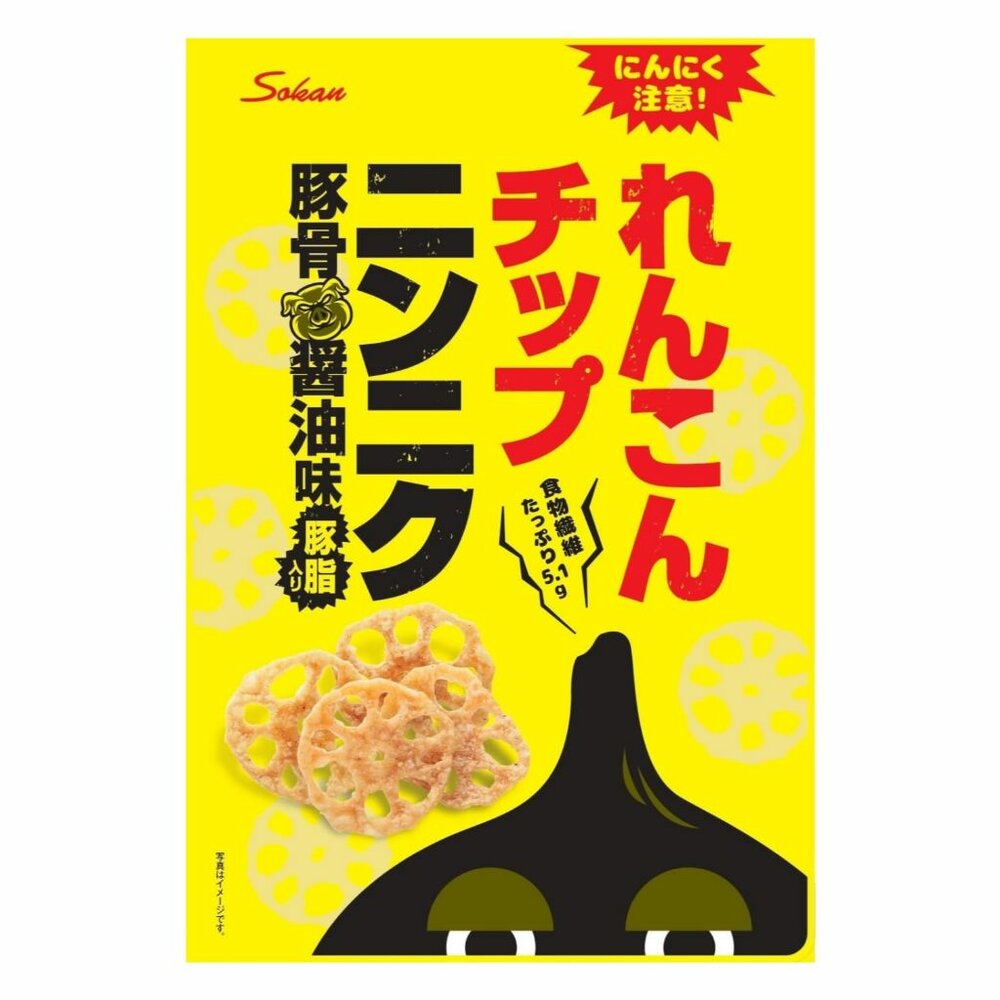 27724277550-日本 壯關 SOKAN  大蒜豚骨醬油 蓮藕 點心餅 餅乾 大蒜蓮藕餅 脆片 蓮藕餅乾 蓮藕乾 大蒜