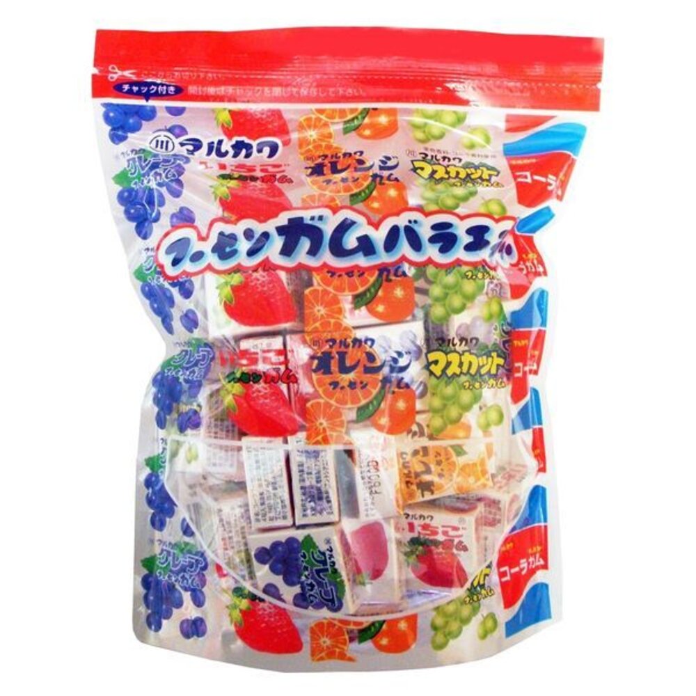 27850564658-日本丸川 彩球口香糖 分享包 丸川口香糖 泡泡糖 水果口香糖 口香糖 古早味 懷舊 球型口香糖