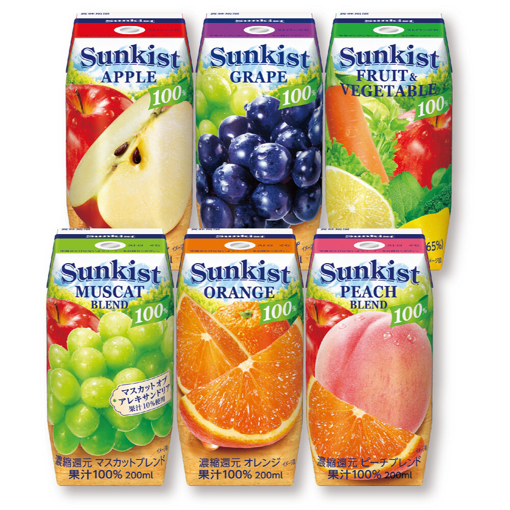 28151484704-日本 森永乳業 香吉士 Sunkist 果汁 葡萄汁 蘋果汁 柑橘果汁 森永果汁 日本果汁